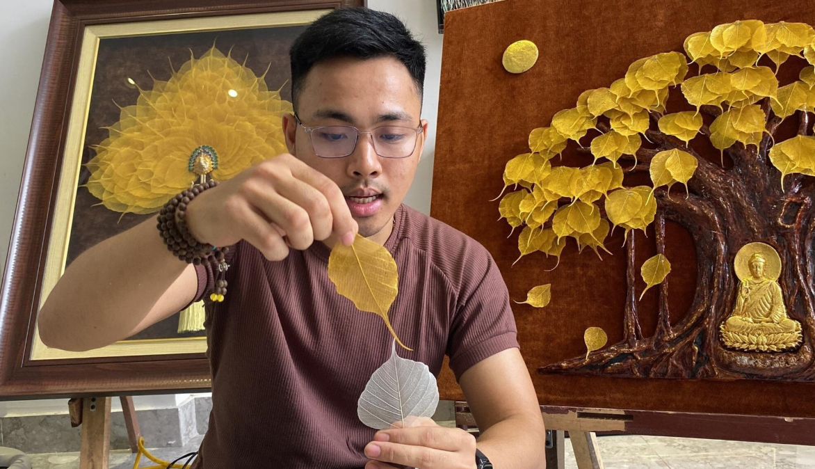 Màu Sắc Khác Biệt của Lá Sau Khi Nhuộm Lá Bồ Đề.png
